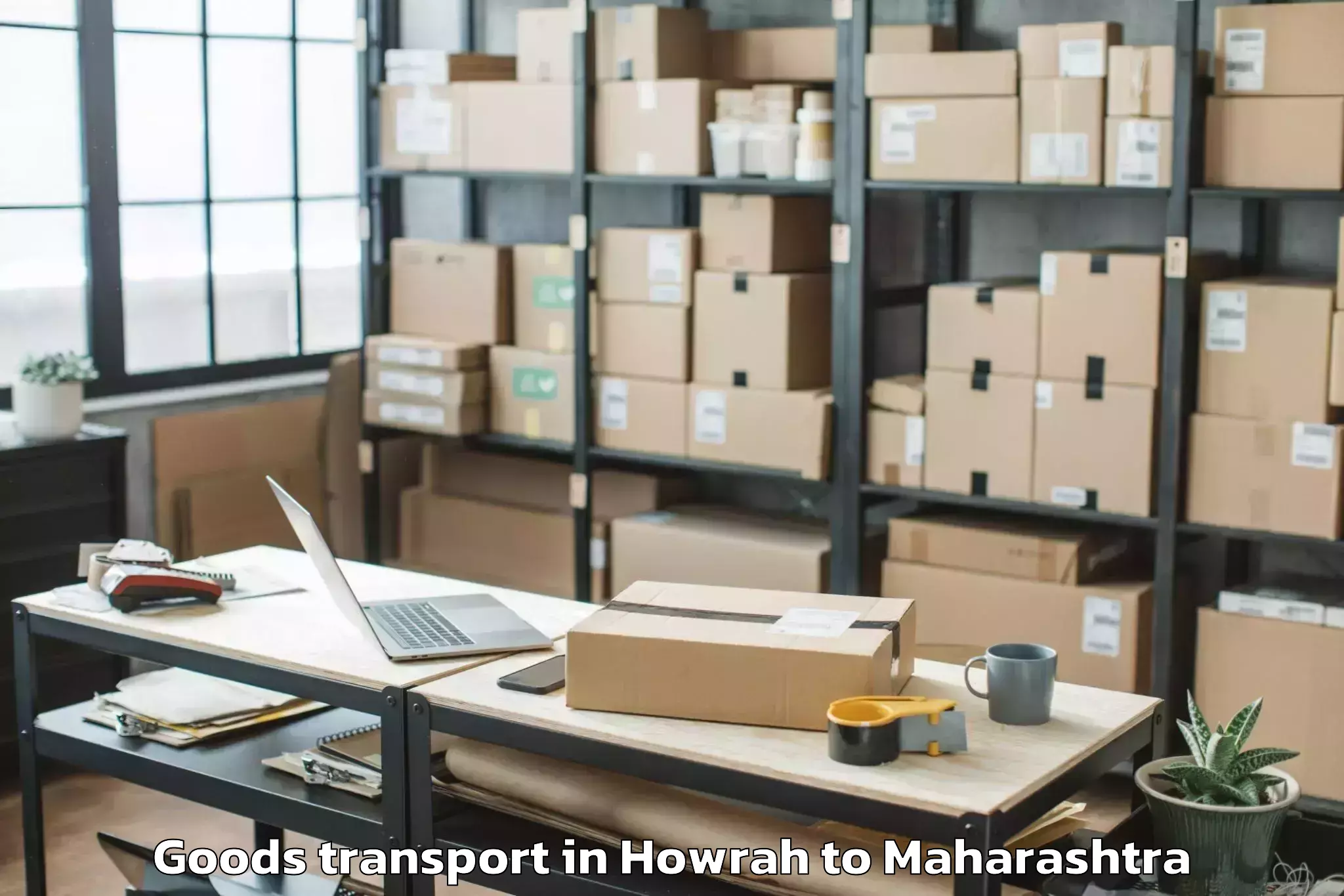 Easy Howrah to Mhasla Goods Transport Booking